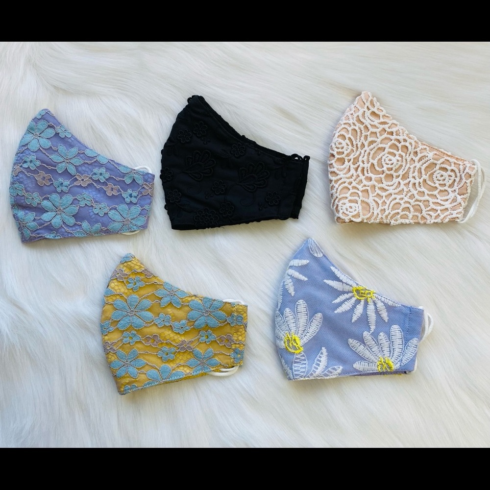 Sexy lace face mask set of 5
